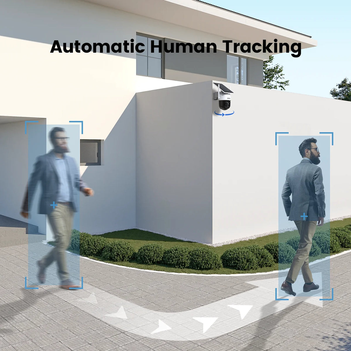 DEKCO Wire-Free Solar WiFi Security Camera With Two-Way Audio
