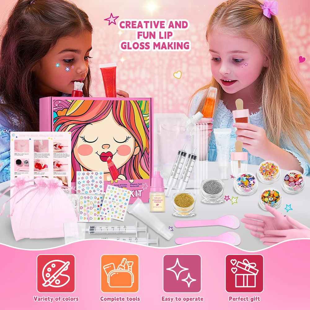 Lakerain DIY Lip Gloss Making Kit With Pigments And Tools