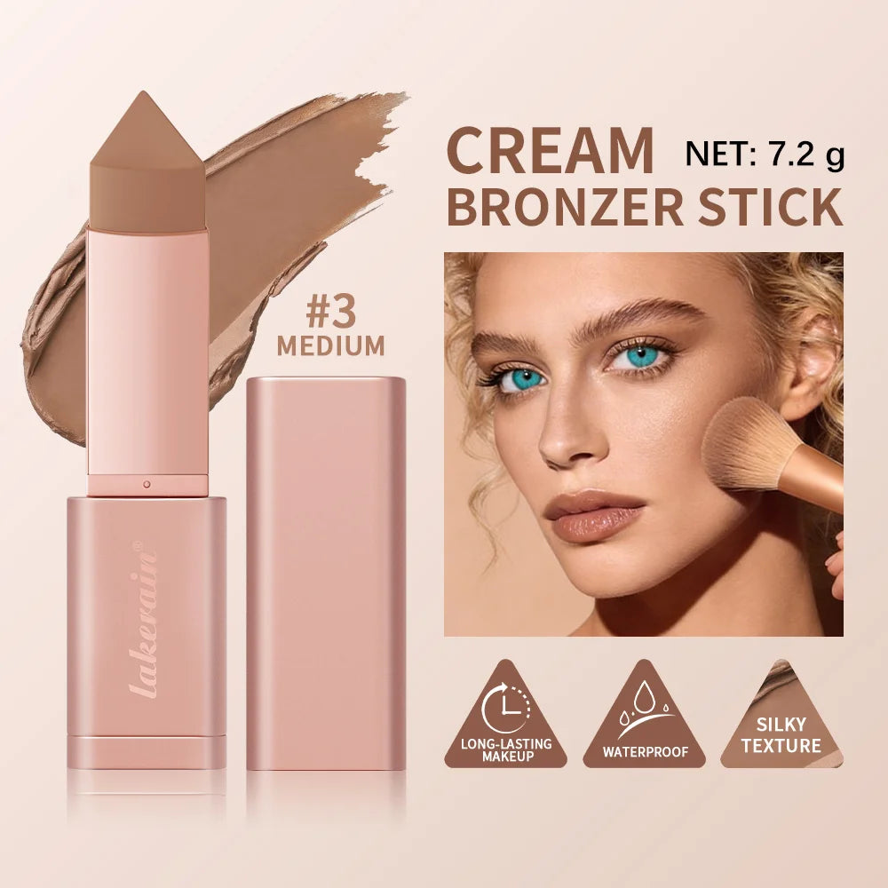 Lakerain Cream Bronzer Stick for Blendable Natural Face Contouring
