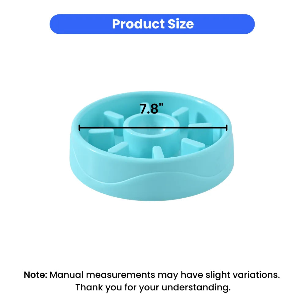 18PCS/Carton Dog Slow Feeder Bowl Anti Slip Pet Feeding Bowl for Healthy Eating 3 Colors Mixed Puppy Cat Food Bowl