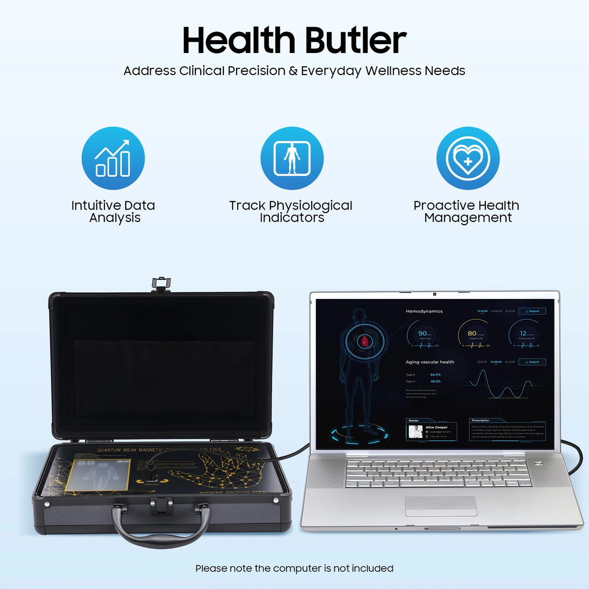 Quantum Magnetic Resonance Body Analyzer, Quantum Resonance Magnetic Scanner, Quantum Analyzer for Home Use, Beauty Salons
