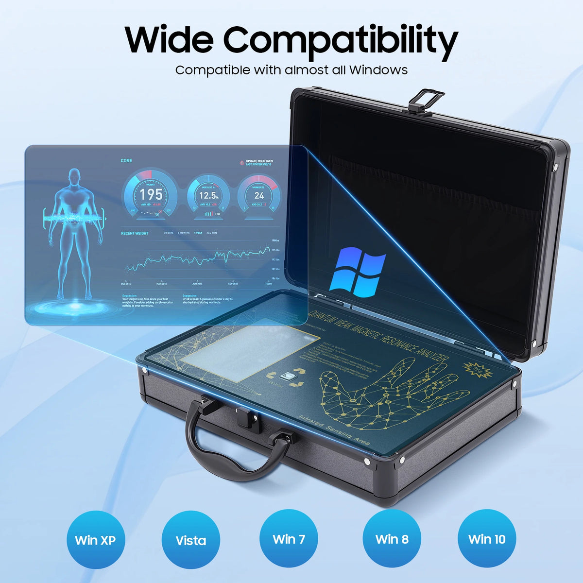 Quantum Magnetic Resonance Body Analyzer, Quantum Resonance Magnetic Scanner, Quantum Analyzer for Home Use, Beauty Salons