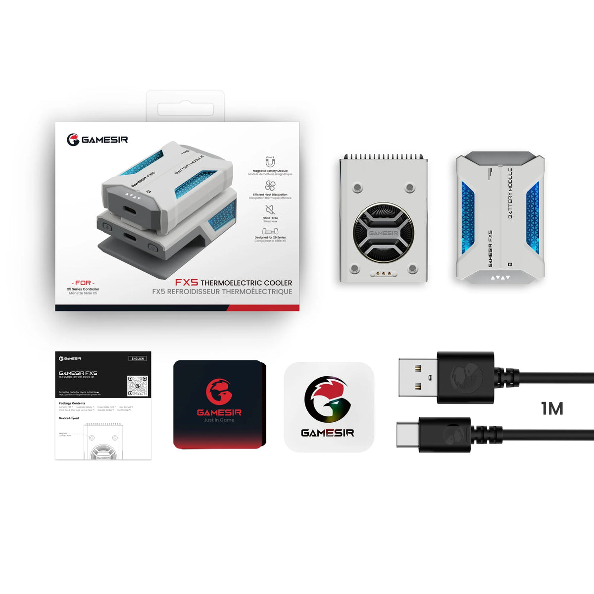GameSir FX5 Wireless Cooling Fan for X5 Series Controllers