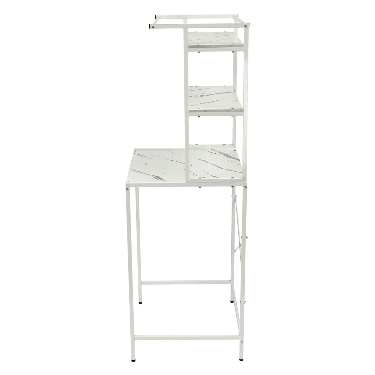Over The Washer and Dryer Storage Shelf 3-Tier  Bathroom Storage and Organizer Rack for Hanging Towels and Drying Clothes