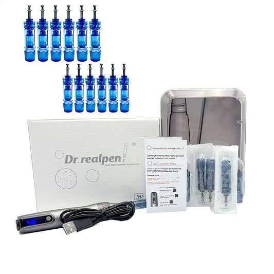 Derma Roller Pen for Women Men, Microneedles DermaPen M8S Derma Roller Kit - 0.25 mm