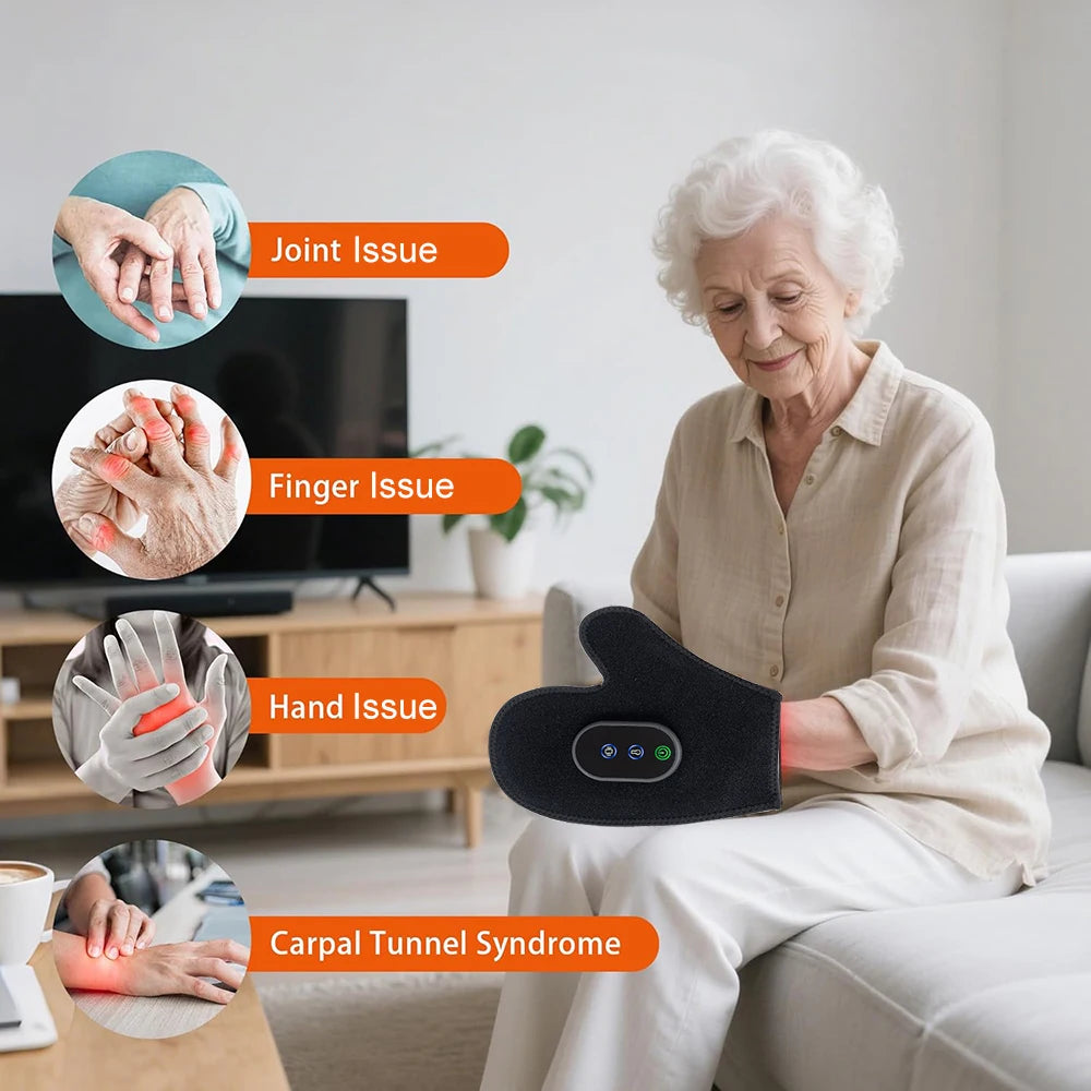 Portable Electric Hand Massager For Finger Wrist And Palm Relief