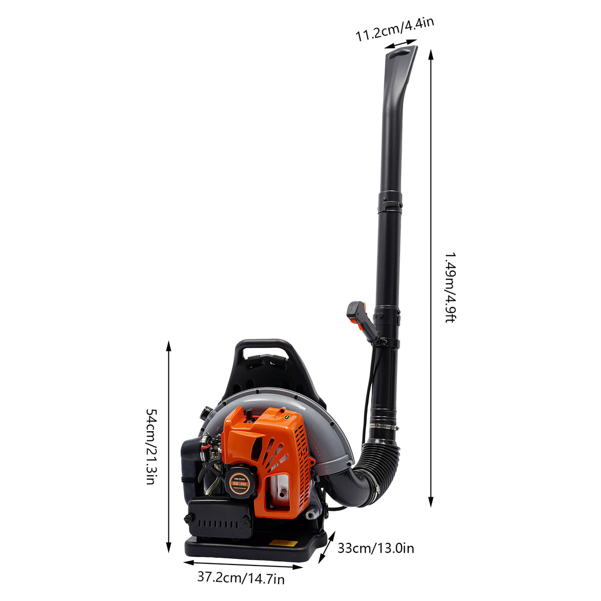 Bymaocar Backpack Gas Leaf Blower for Yard and Snow Cleaning