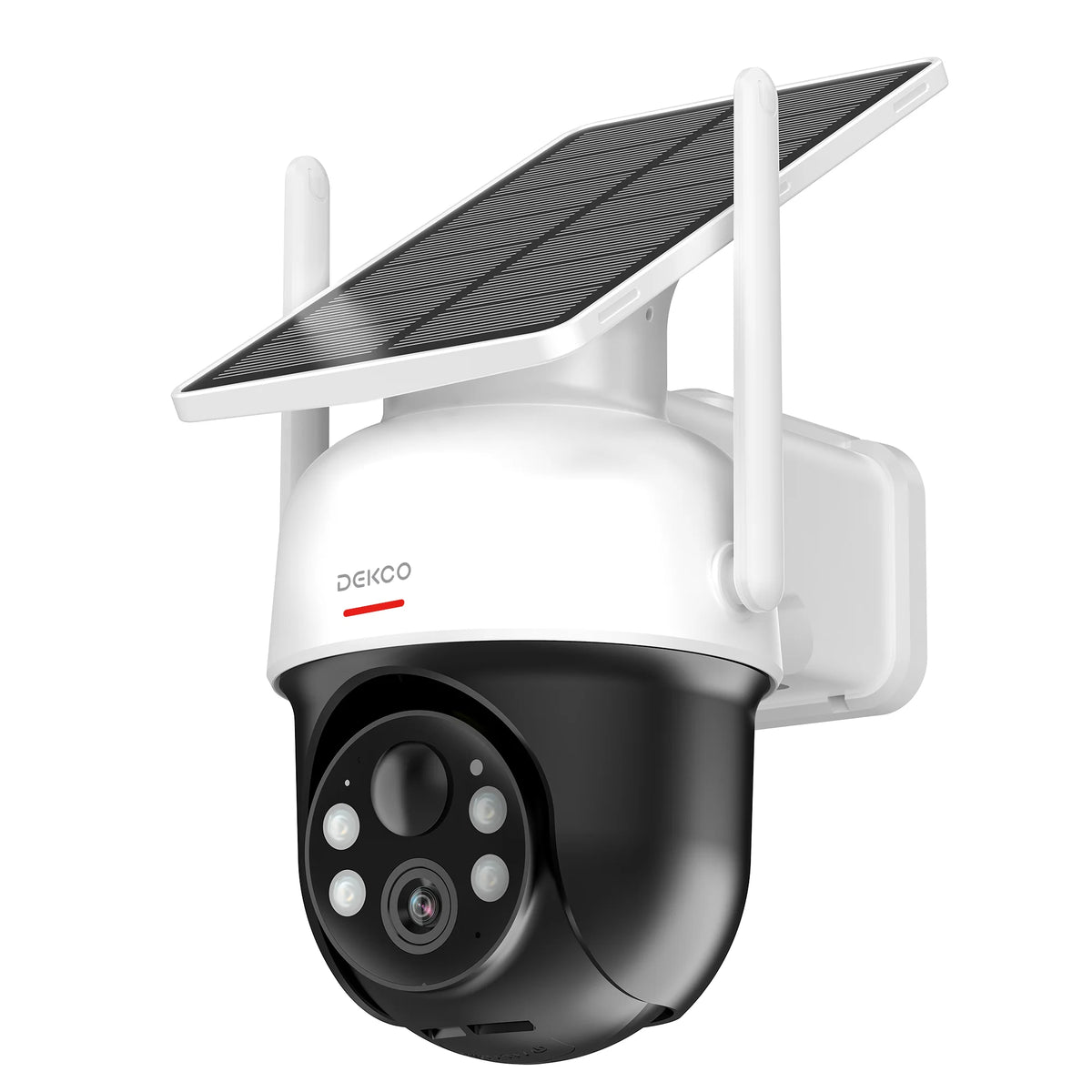 DEKCO Wire-Free Solar WiFi Security Camera With Two-Way Audio