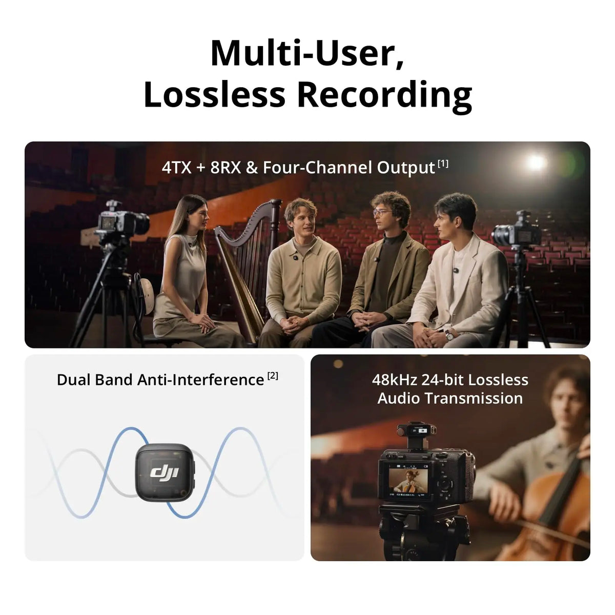 DJI Mic 3 Wireless Lavalier Microphone With 32 Bit Float Audio
