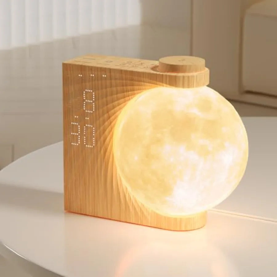 Sunrise Alarm Clocks for Heavy Sleepers, Night Lamp Clocks for Bedrooms with Moon Light, 10 Light Effects, 30/60/90 Timer, 10 S