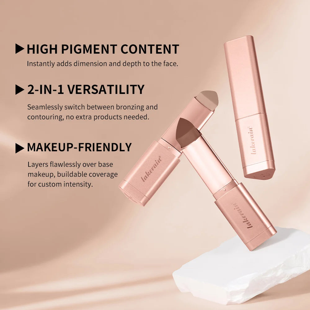 Lakerain Cream Bronzer Stick for Blendable Natural Face Contouring
