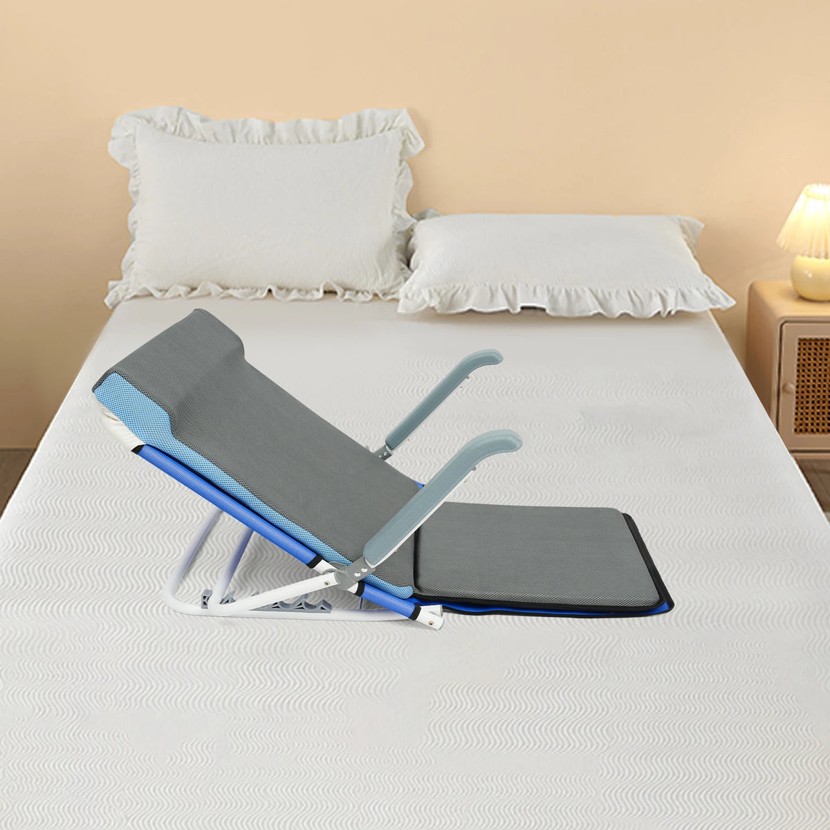 Adjustable Folding Bed Backrest Floor Chair for Reading Relaxation