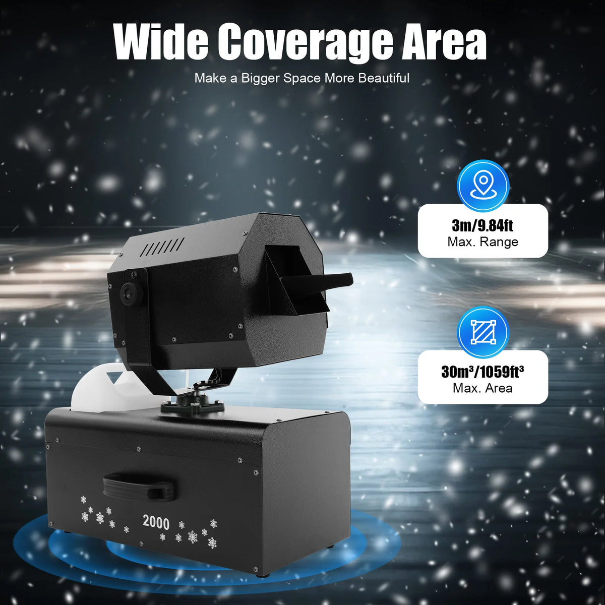 Snow Effect Machine For Stage Parties And Event Decorations
