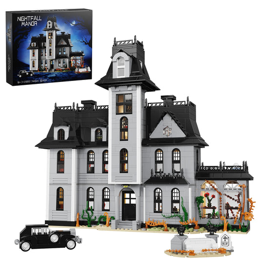 Gothic Manor Building Blocks Set Decorative Architecture Model
