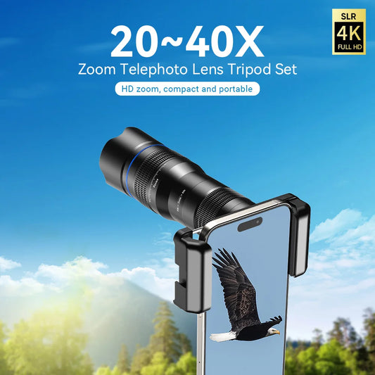 APEXEL Smartphone Telephoto Telescope Lens With Universal Metal Clamp