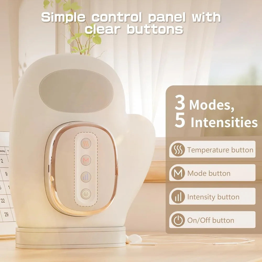 Electric Hand and Wrist Massager With Heat and Compression Relief
