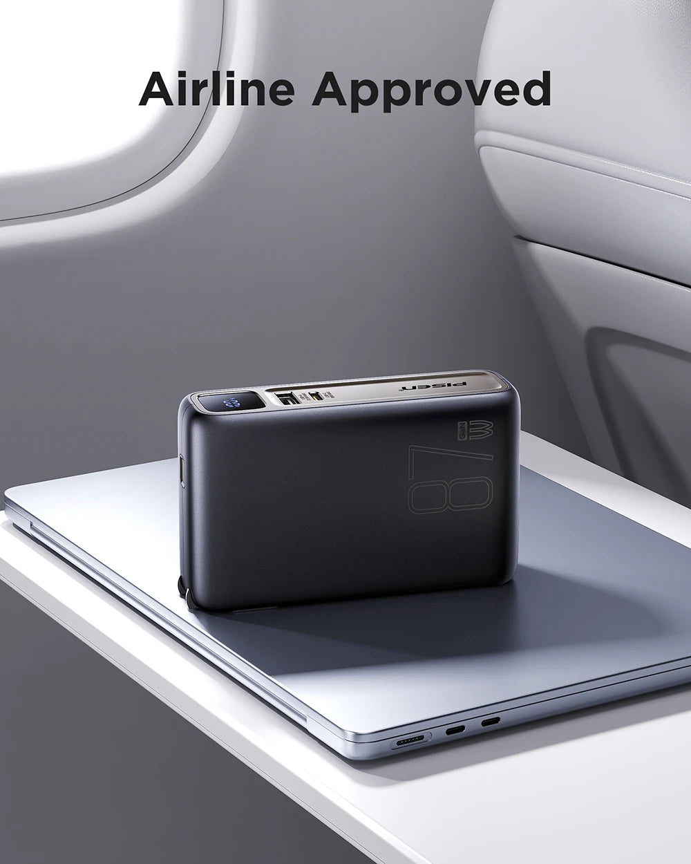 PISEN GaN Hybrid Power Bank With Wall Plug Fast Charger
