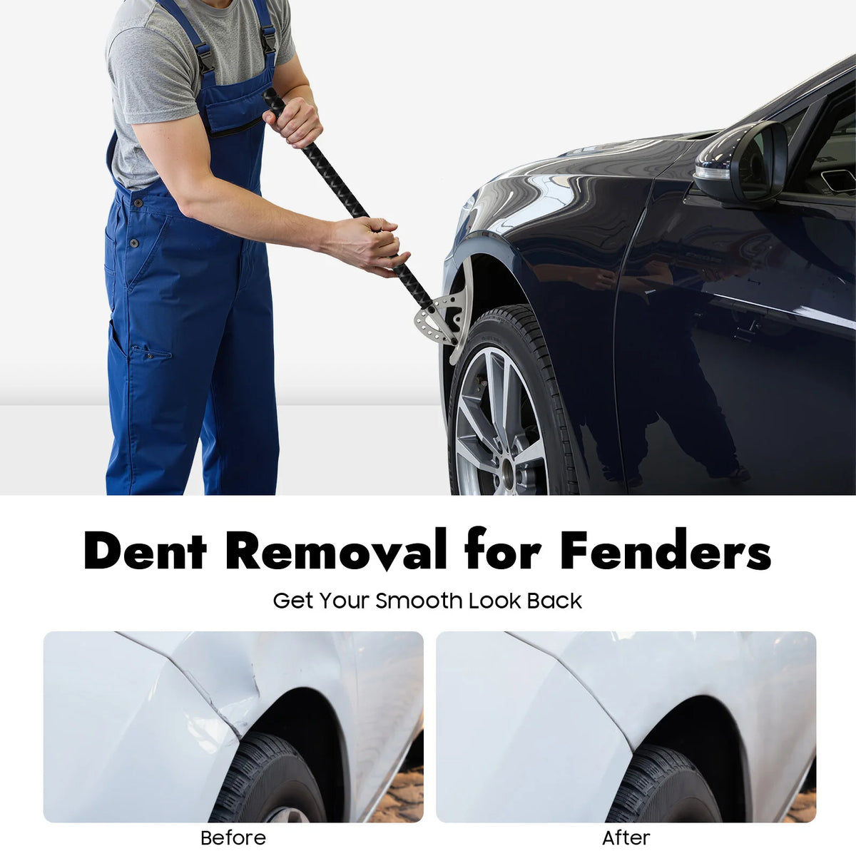 Bymaocar Adjustable Car Fender Dent Removal and Repair Tool Kit