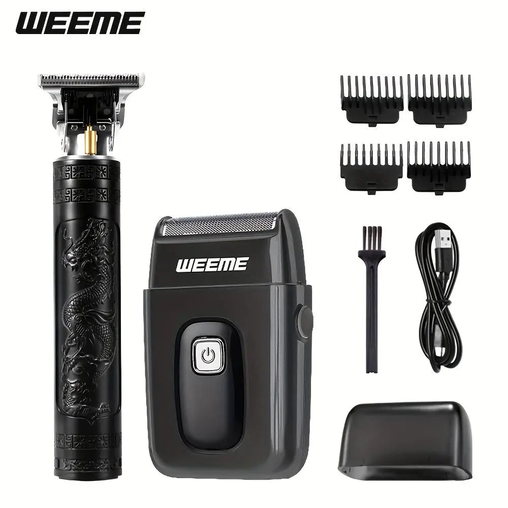Cordless Mens Grooming Kit With Electric Shaver And Hair Clippers