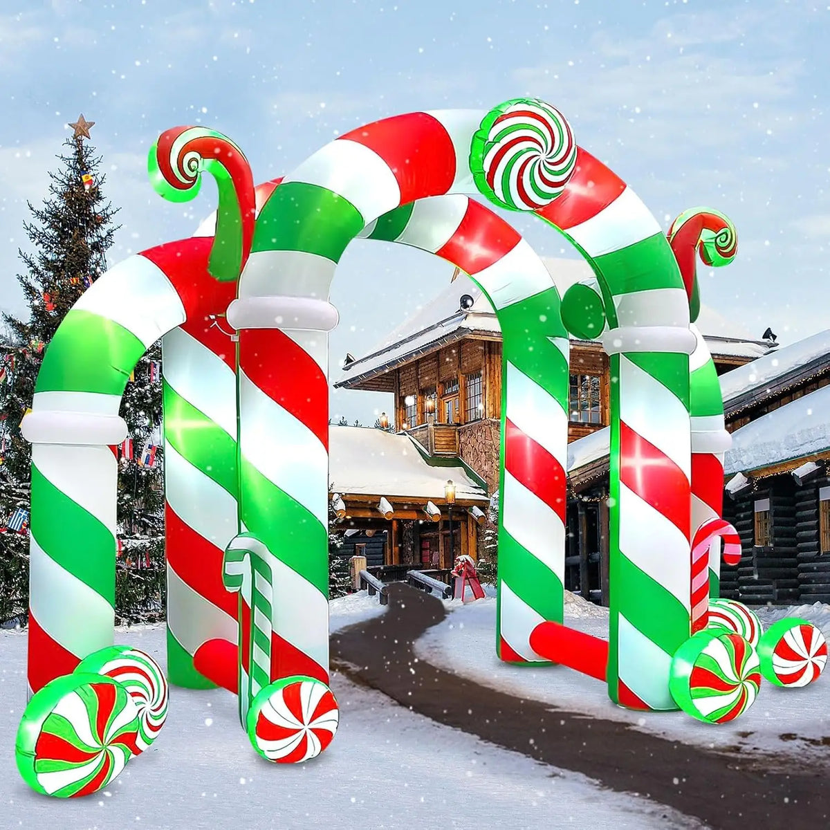 SHXI Christmas Inflatable Candy Archway Decoration