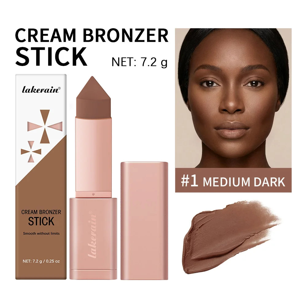 Lakerain Cream Bronzer Stick for Blendable Natural Face Contouring