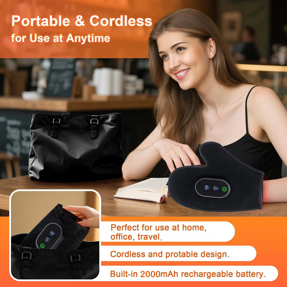 Portable Electric Hand Massager For Finger Wrist And Palm Relief