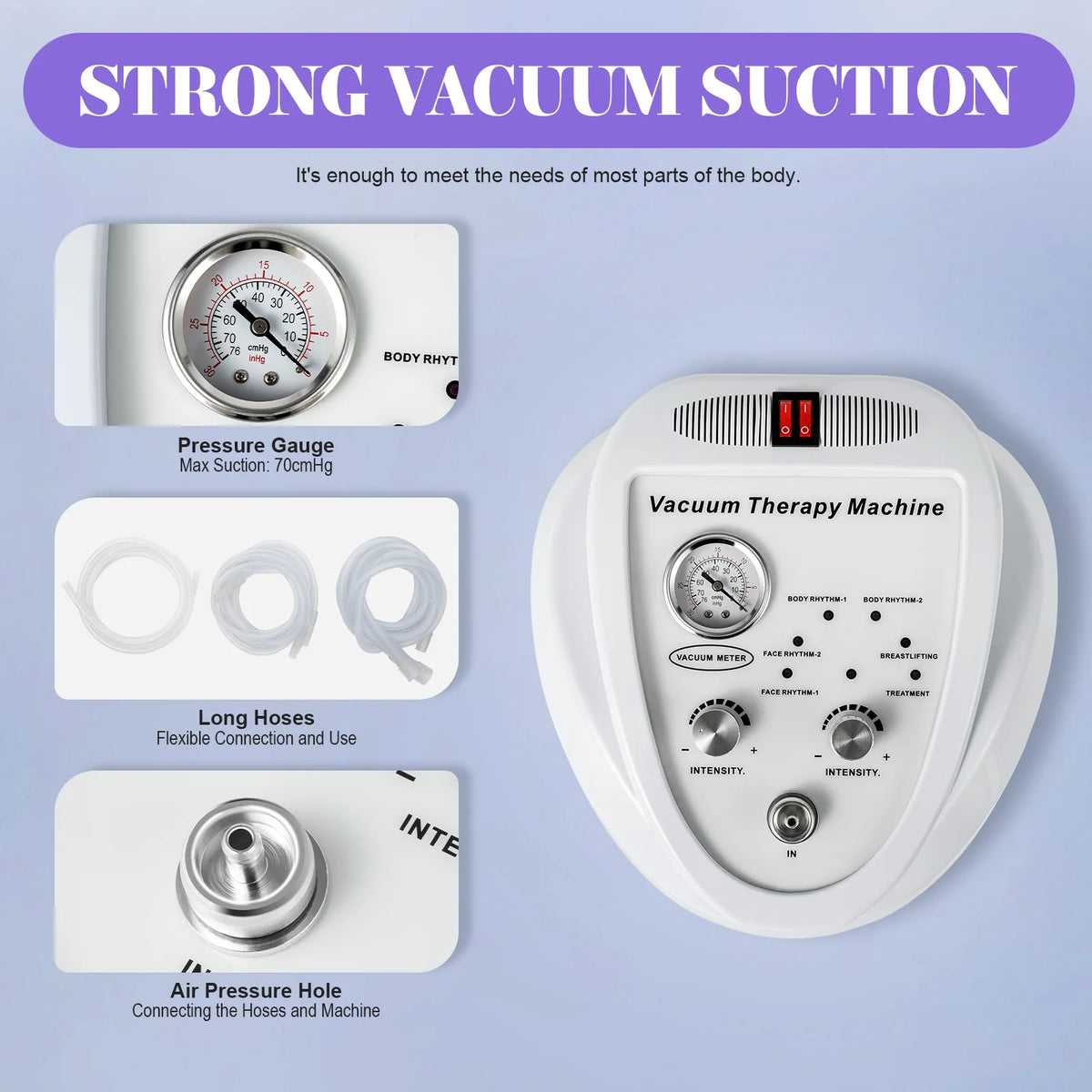Electric Vacuum Pump Massage Breast Massager Enlargement & Butt Lifting Body Shaping for Beauty Salons, Hospitals, Spas