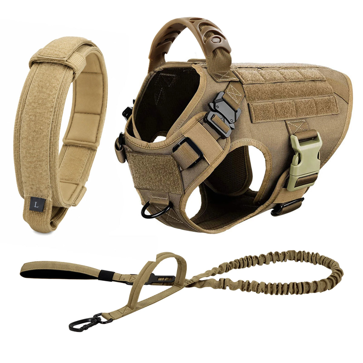 PETRAVEL Padded Dog Harness And Leash Set For Training Walking