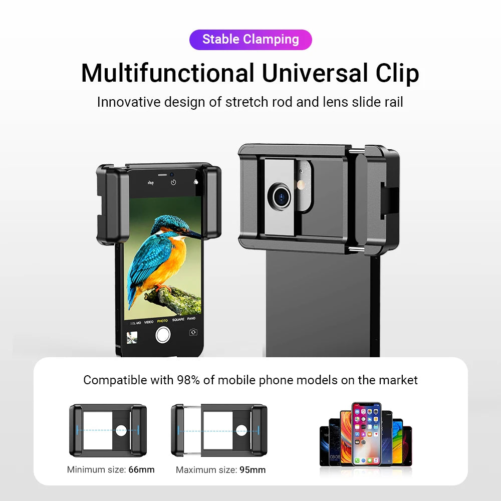 APEXEL Smartphone Telephoto Telescope Lens With Universal Metal Clamp