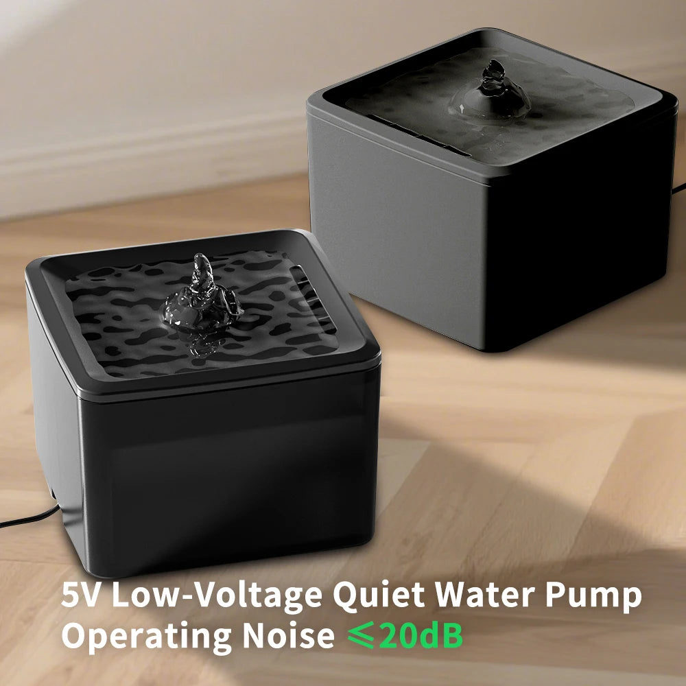 3.8L Large-Capacity Square Pet Water Feeder Removable Easy To Clean Durable Silent Filtration Cat And Dog Drinking Fountain