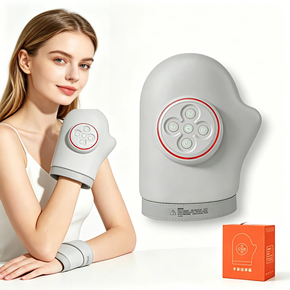 LEERCON Heated Hand Massager Glove With Compression And Heat