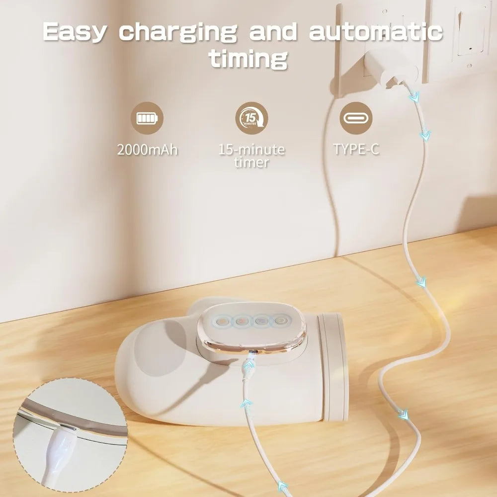 Electric Hand and Wrist Massager With Heat and Compression Relief