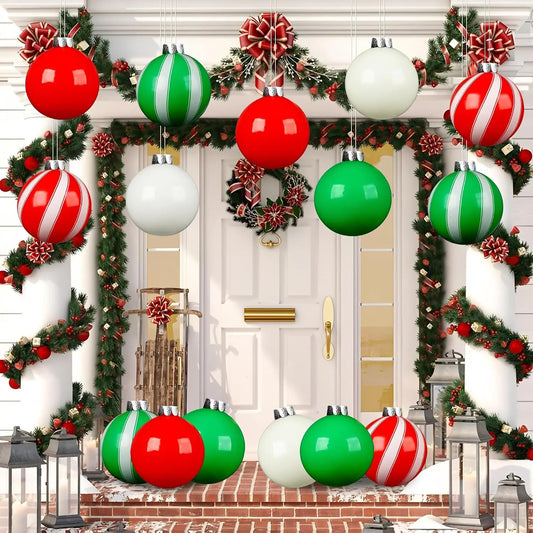 Giant Inflatable Christmas Ball Ornaments For Outdoor Holiday Decor