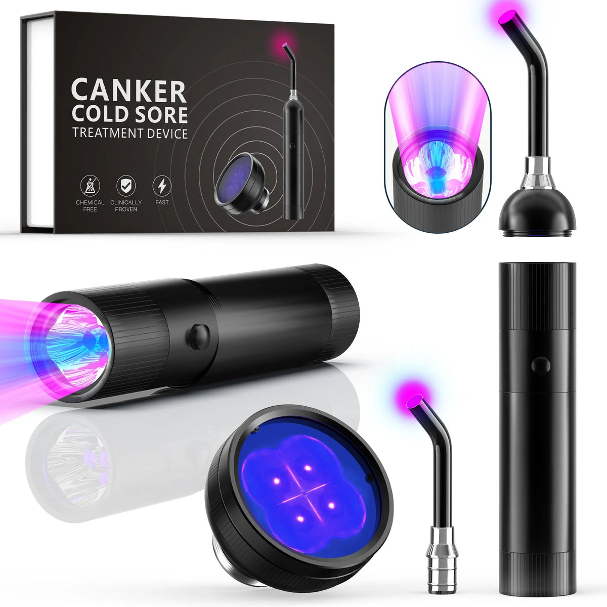 Jitesy Cold Sore Red Light Therapy Device for Oral Relief
