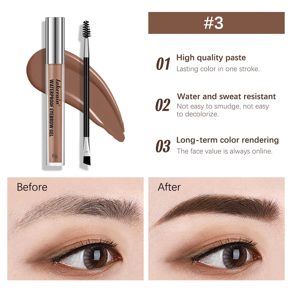 Lakerain Waterproof Long Lasting Eyebrow Gel With Natural Finish