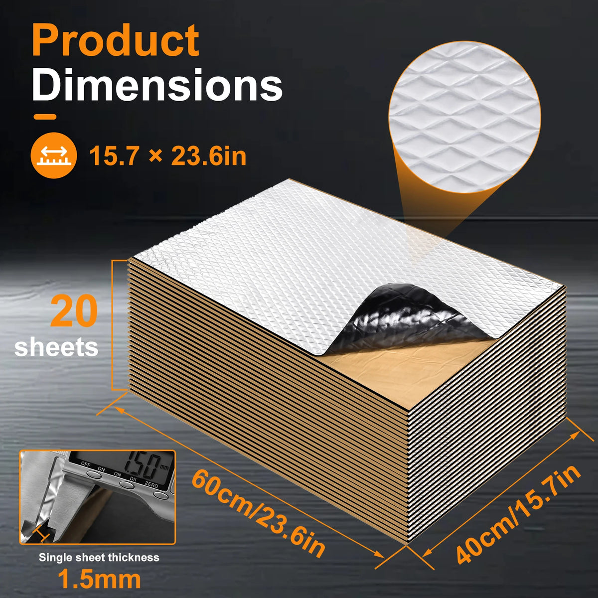 Automotive Butyl Sound Deadening Mat for Vehicle Noise Reduction