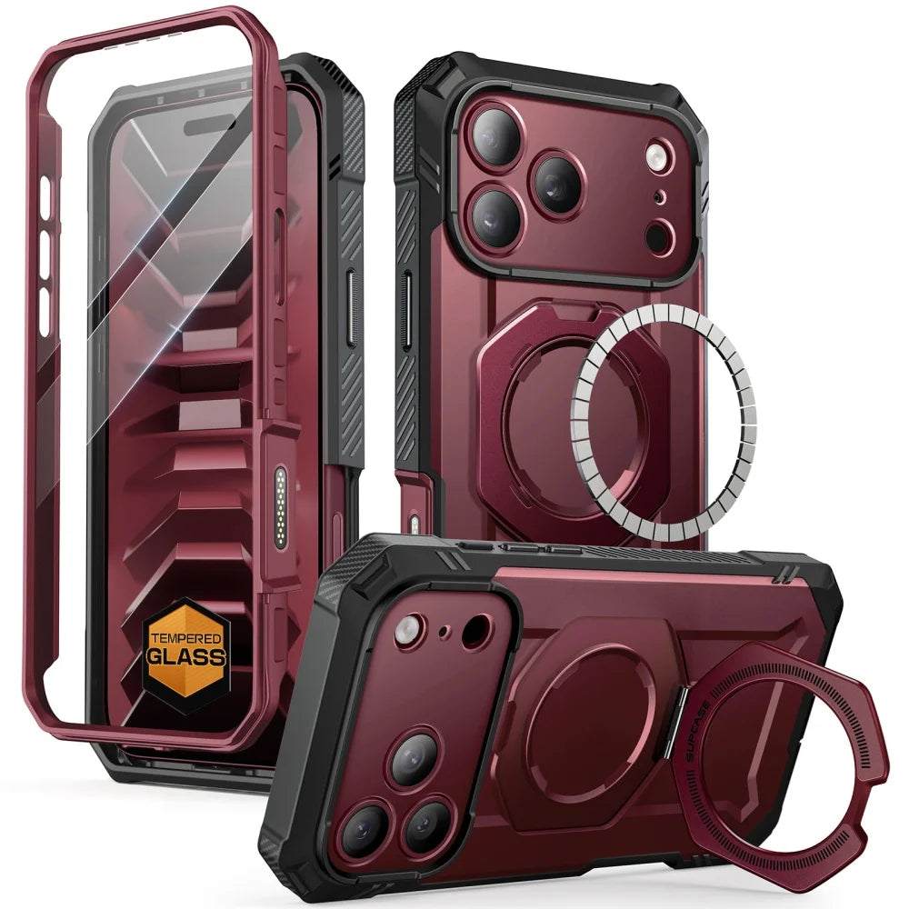 SUPCASE For iPhone 18 Pro Max/17 Pro Max/18 Pro/17 Pro Case UB Grip Pro Magnetic Phone Case with Tempered Glass Screen Protector
