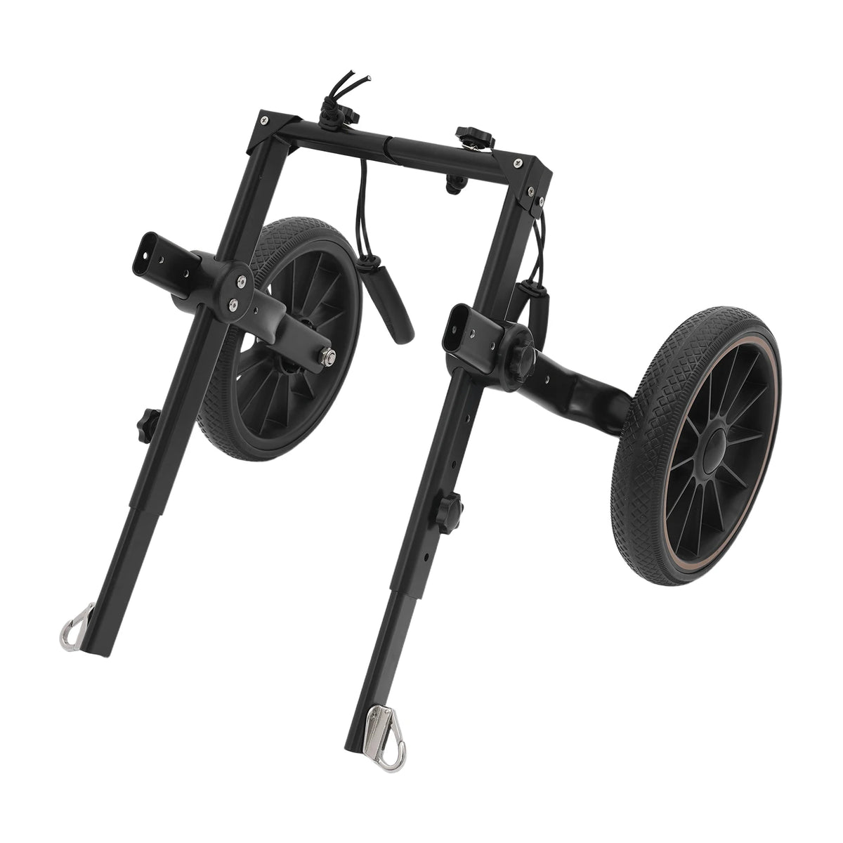 Adjustable Aluminum Alloy 2-Wheel Dog Wheelchair, Hind Leg Support Pet Rehabilitation Walking Aid Trolley, Supports Dogs Up to 65kg XXL /L for Injured, Paralyzed, Arthritic Dogs