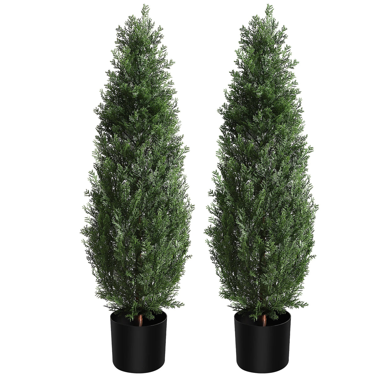 HiMISS Artificial Cedar Topiary Tree For Indoor Outdoor Decor