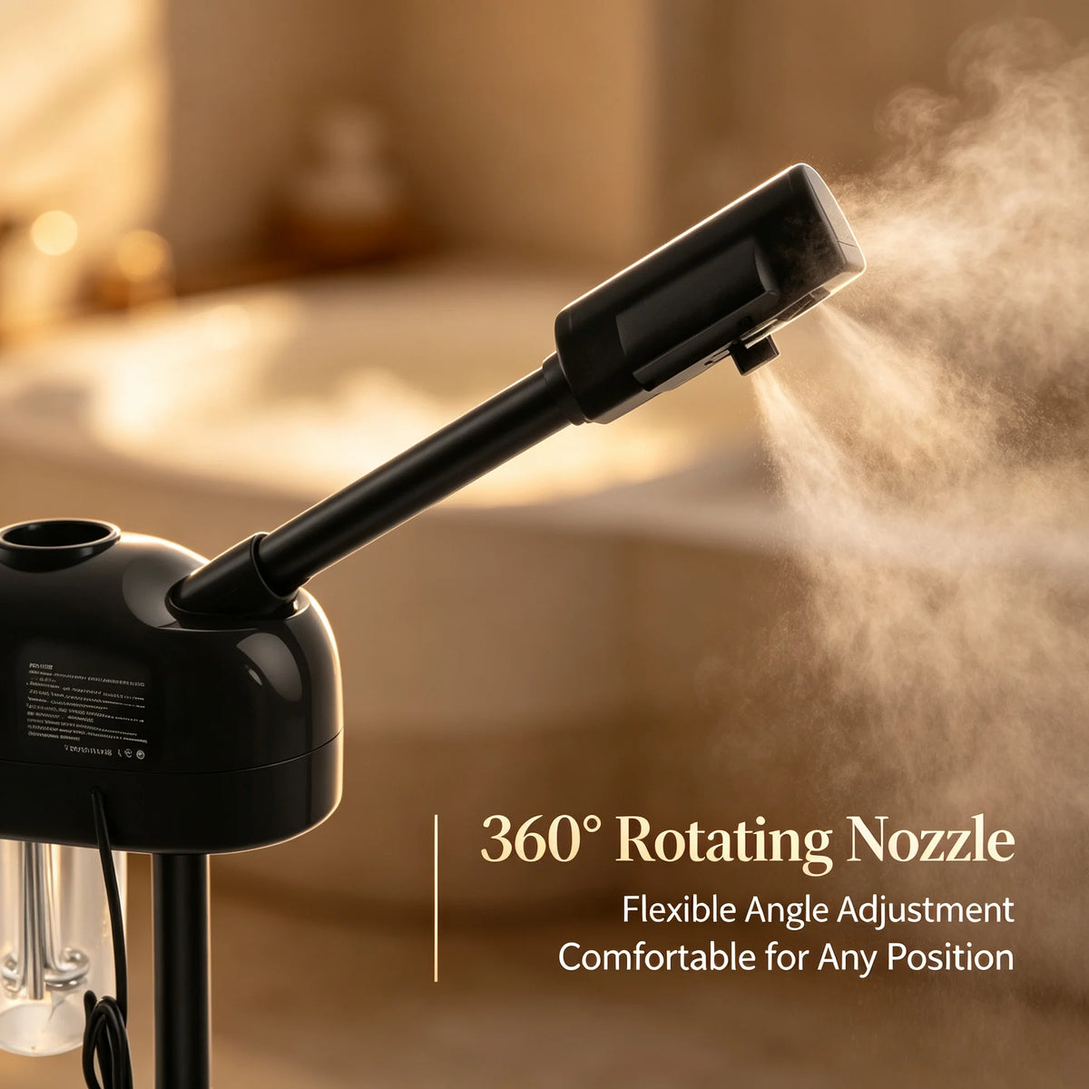 Bymaocar Professional Facial Steamer with 360 Degree Rotation