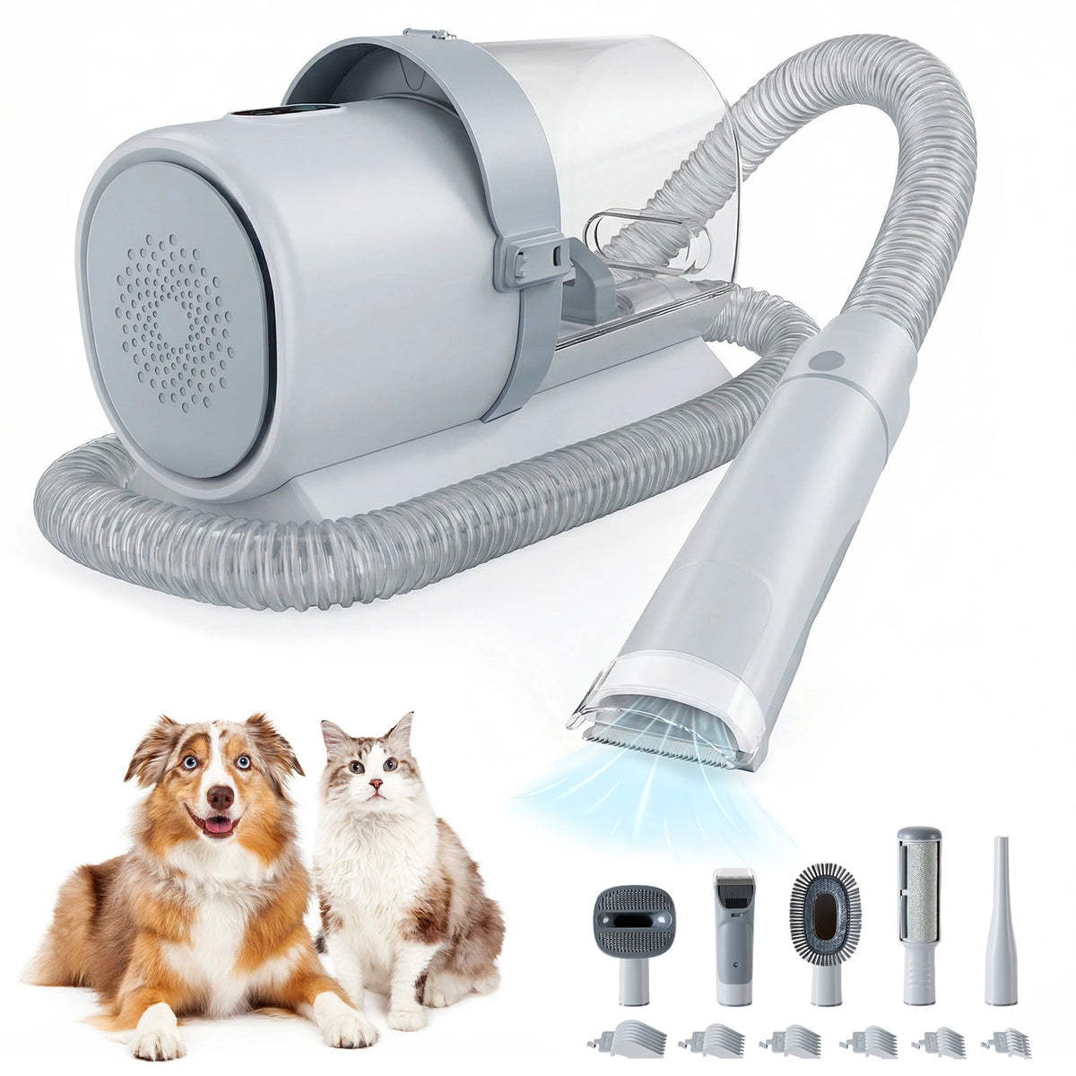 JHK Professional Pet Grooming Vacuum Kit With Quiet Clippers