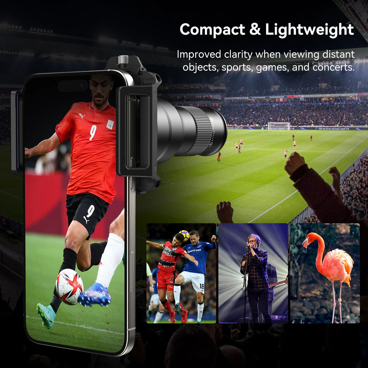 APEXEL 2in1 Telephoto Macro Lens Observation 6X Telescope Lens for IPhone 18/17/16 Samsung Xiaomi and All Smartphones Shooting Mobile Phone Lens Accessories