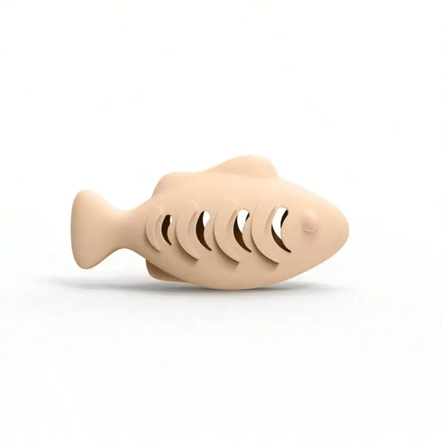 Silicone Fish Shaped Slow Feeder Puzzle Toy, Trains Pet Biting Strength, Funny Cat/Dog Toy