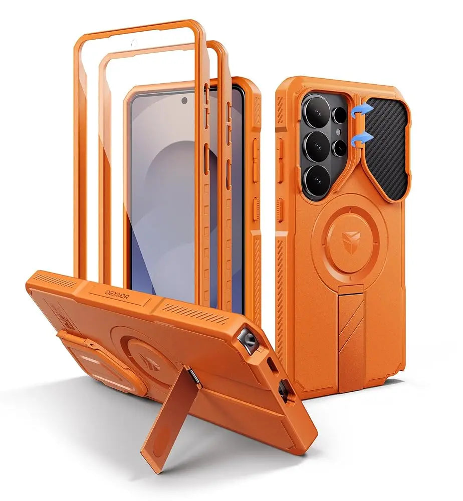 Compatible with MagSafe For Samsung Galaxy S26 Ultra Shockproof Case6.9" with Camera Cover Adjustable Kickstand Screen Protector