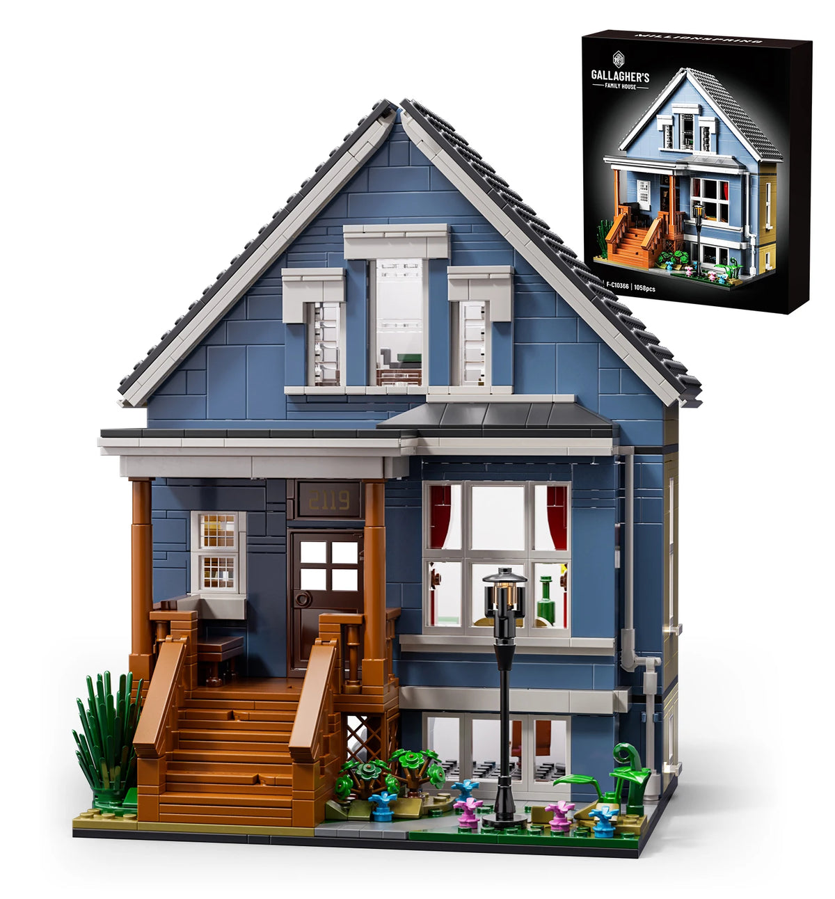 House Architecture Building Blocks Set Creative Room Decor Display