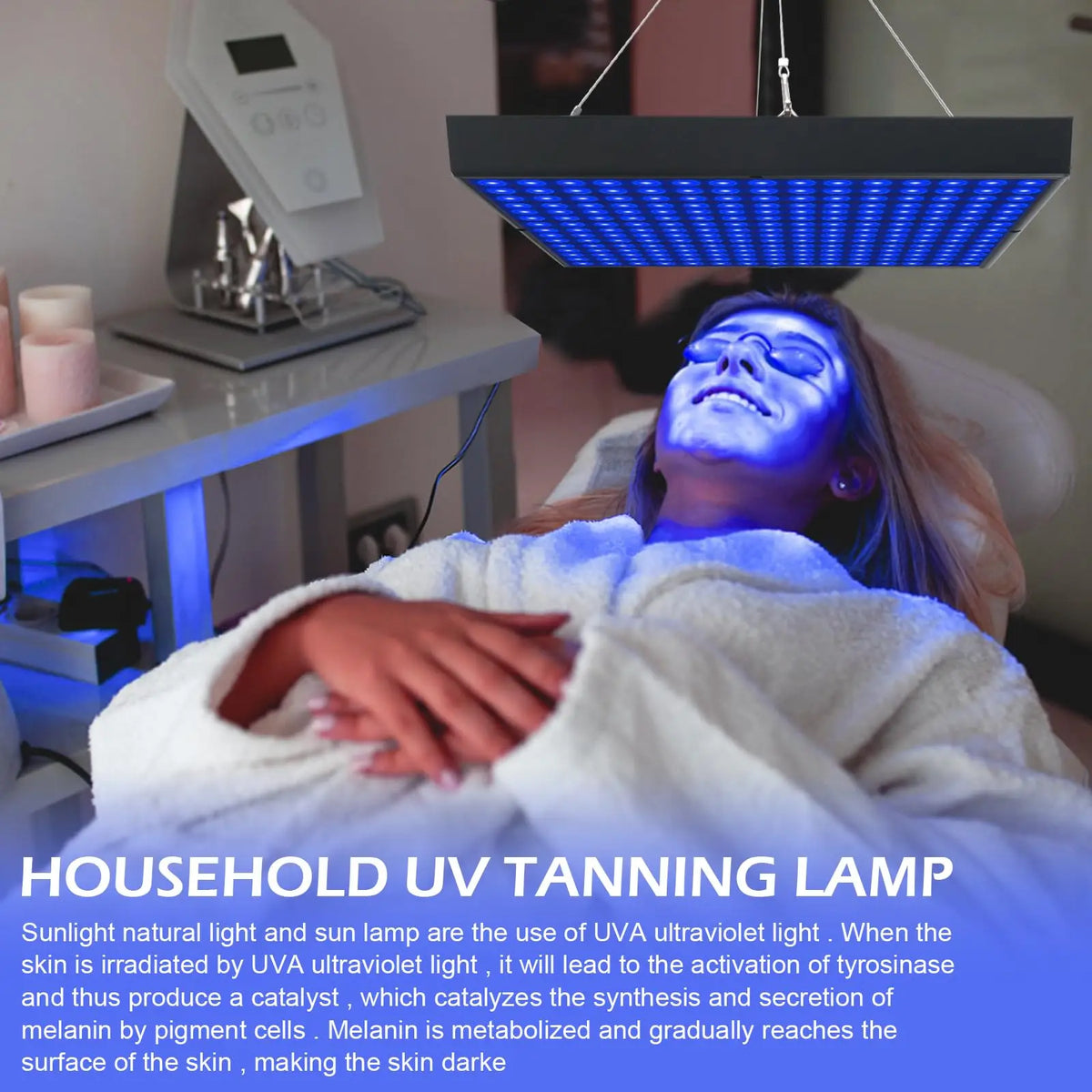 Jitesy LED Facial Tanning Lamp for Home Solarium Beauty Care