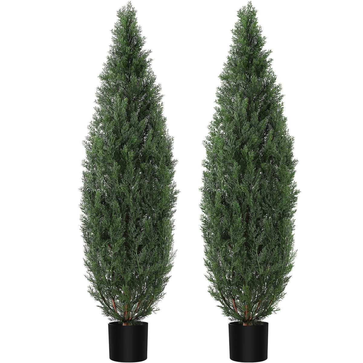 HiMISS Artificial Cedar Topiary Tree For Indoor Outdoor Decor