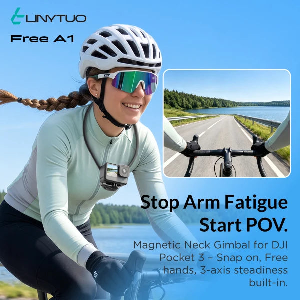 1. LINYTUO Neck Mount Phone Holder, Hands Free POV Vlog Shooting 360° Adjustable Wearable Neck Hanging Bracket` 2.