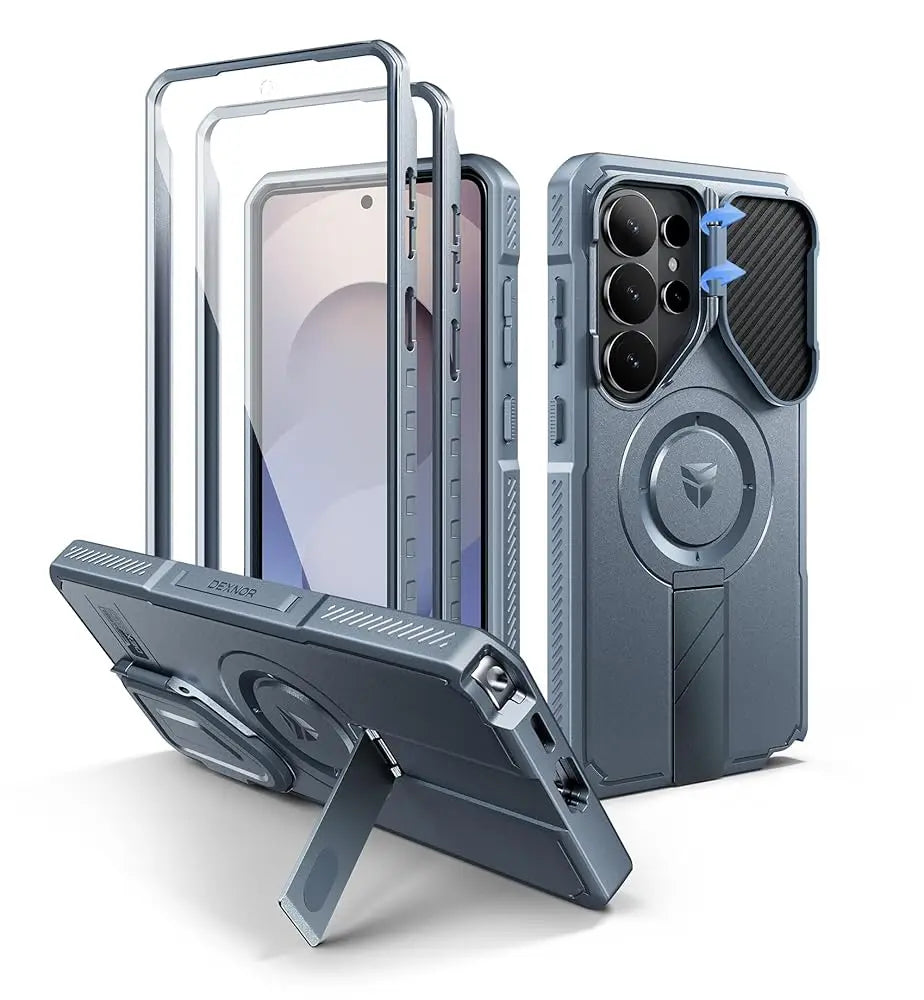 Compatible with MagSafe For Samsung Galaxy S26 Ultra Shockproof Case6.9" with Camera Cover Adjustable Kickstand Screen Protector